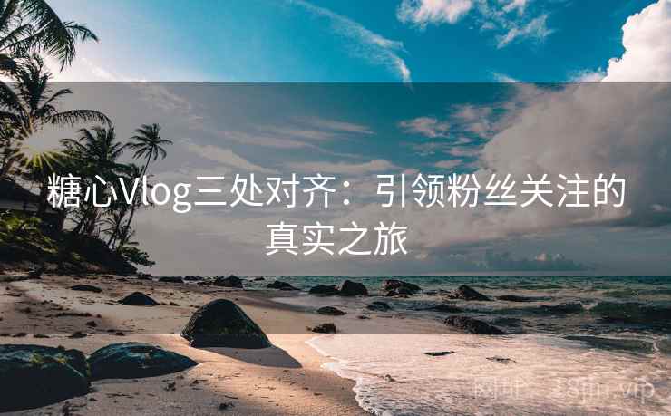 糖心Vlog三处对齐:引领粉丝关注的真实之旅 糖心Vlog三处对齐:引领粉丝关注的真实之旅