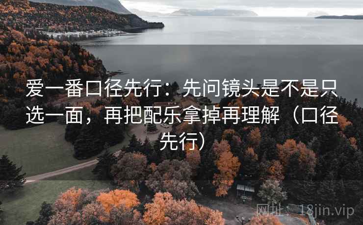 爱一番口径先行:先问镜头是不是只选一面,再把配乐拿掉再理解(口径先行) 爱一番口径先行:先问镜头是不是只选一面,再把配乐拿掉再理解(口径先行)